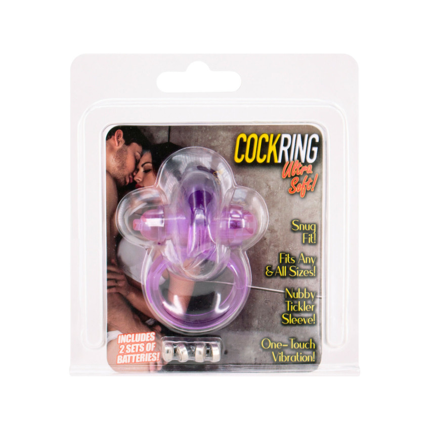 δαχτυλίδι πέους ultra soft cock ring purple